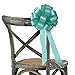 Mint Green Pull Bows with Tails - 8" Wide, Set of 6
