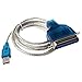1pcs 1.7m USB to Parallel IEEE 1284 Printer Adapter Cable PC (Connect Your Old Parallel Printer to a USB Port)