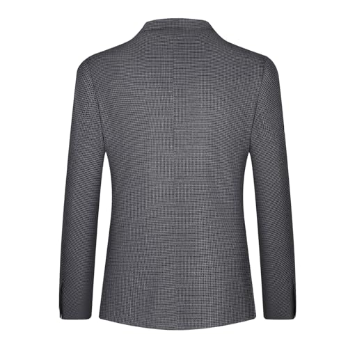 P&L Men's Classic Fit Houndstooth Blazer Two-Button Sport Coat Lightweight Stretch Jacket for Business & Casual Wear2