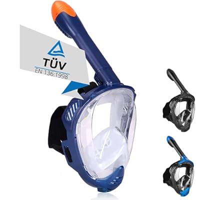 Schnorchelmasken 41Erco9yNBS. SS400 𝐂𝐎𝟐 𝐒𝐈𝐂𝐇𝐄𝐑: Geprüft nach DIN136 vom TÜV Rheinland. Im Vergleich zu anderen Vollgesichtsmasken, wird Deine ausgeatmete Luft seitlich rausgeleitet. Verbrauchte Atemluft muss nicht den langen Weg bis zur Schnorchelspitze gleiten. Dies unterbindet die gefährliche Pendelatmung.
𝐎𝐏𝐓𝐈𝐌𝐈𝐄𝐑𝐓: Die Seaview BC ist unser neuestes Modell. Durch das große Schnorchelrohr und der erstmalig eingesetzten 4 statt 2 Ventile, ist eine deutlich einfache Atmung möglich.
𝐅𝐔𝐋𝐋-𝐅𝐀𝐂𝐄: Die Tauchermaske deckt das ganze Gesicht ab. Zwei Größen gewährleisten den richtigen Sitz. Auch für Kinder ab 5 Jahren.