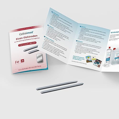 Colloimed Eisen-Elektroden 1 Paar 3mm x 80mm (Fe 3x80)