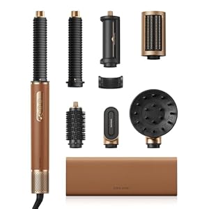 dreame AirStyle Pro 2, 7-in-1-Hairstyler, Schnelltrocknend, 2 Lockenaufsätze, Volumen für das Haar, glättende Bürste, Frizz-Reduzierung, Lederset, Airflow-Styling, Magnetdesign