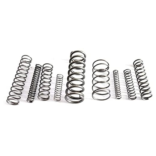 Spring Coil, Wire Diameter 1.5mm, OD 11mm, Length 35mm Stainless Steel Silver Extended Compressed Springs 10pcs