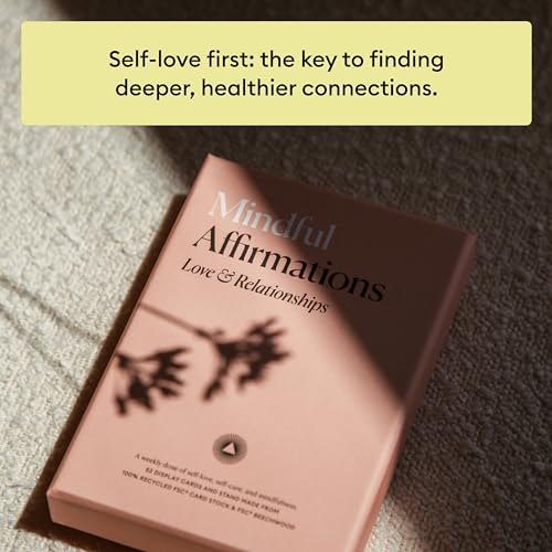 Cartes d'affirmation d'auto-soins pour femmes, idée cadeau idéale avec support