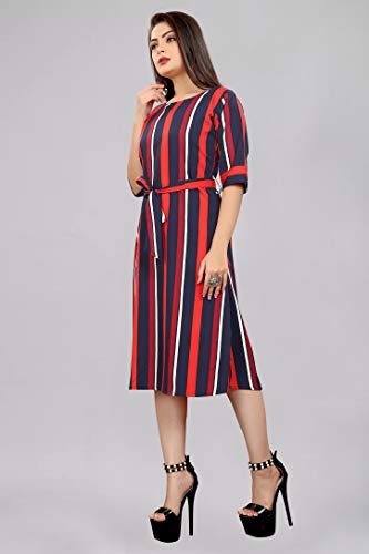 Image of AA Creation Women's Fit And Flare Knee Length Dress