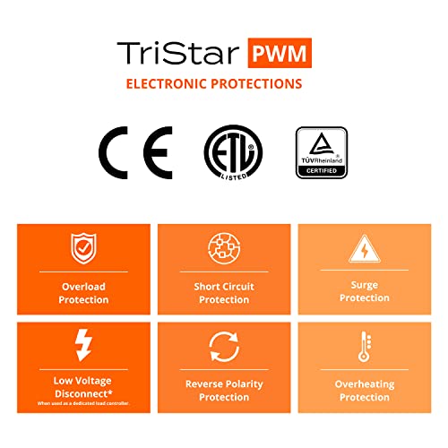 Morningstar Tristar 45A Pwm Solar Charge Controller 12V/24V/48V Batteries, Solar Panel Controller Battery Controller Solar Controller 12V 24V, Lowest Fail Rate Pwm Charge Controller For Solar Panels #TOP3