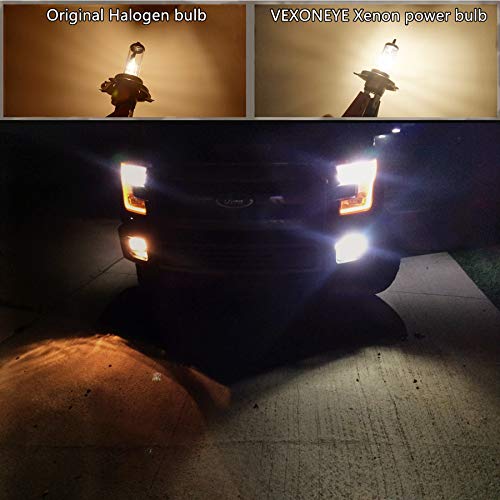 Vexoneye 9004/Hb1 Halogen Headlight Bulb Hb1 12V 65/45W 5000K Diamond White Head Light Bulb,Head Lamps,Long Life… #TOP6