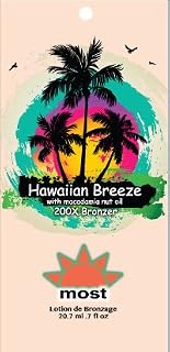 Lot of 5 Hawaiian Breeze Tanning Lotion Bronzer Packets