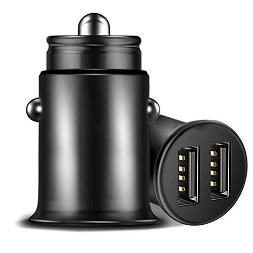 USB Car Charger, [Dual QC3.0 Port] 36W/6A [All Metal] Fast Car Charger Quick Charge Compatible with iPhone 11/Pro/XR/X/XS Note 9 Galaxy S20/S10/S9/S8+