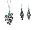 New Lady Vintage Retro Blue the Prancing Peacock Earrings
