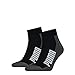 Produktbild PUMA Unisex Cushioned Quarter Socken 6er Pack (Black/White (001), 43-46)