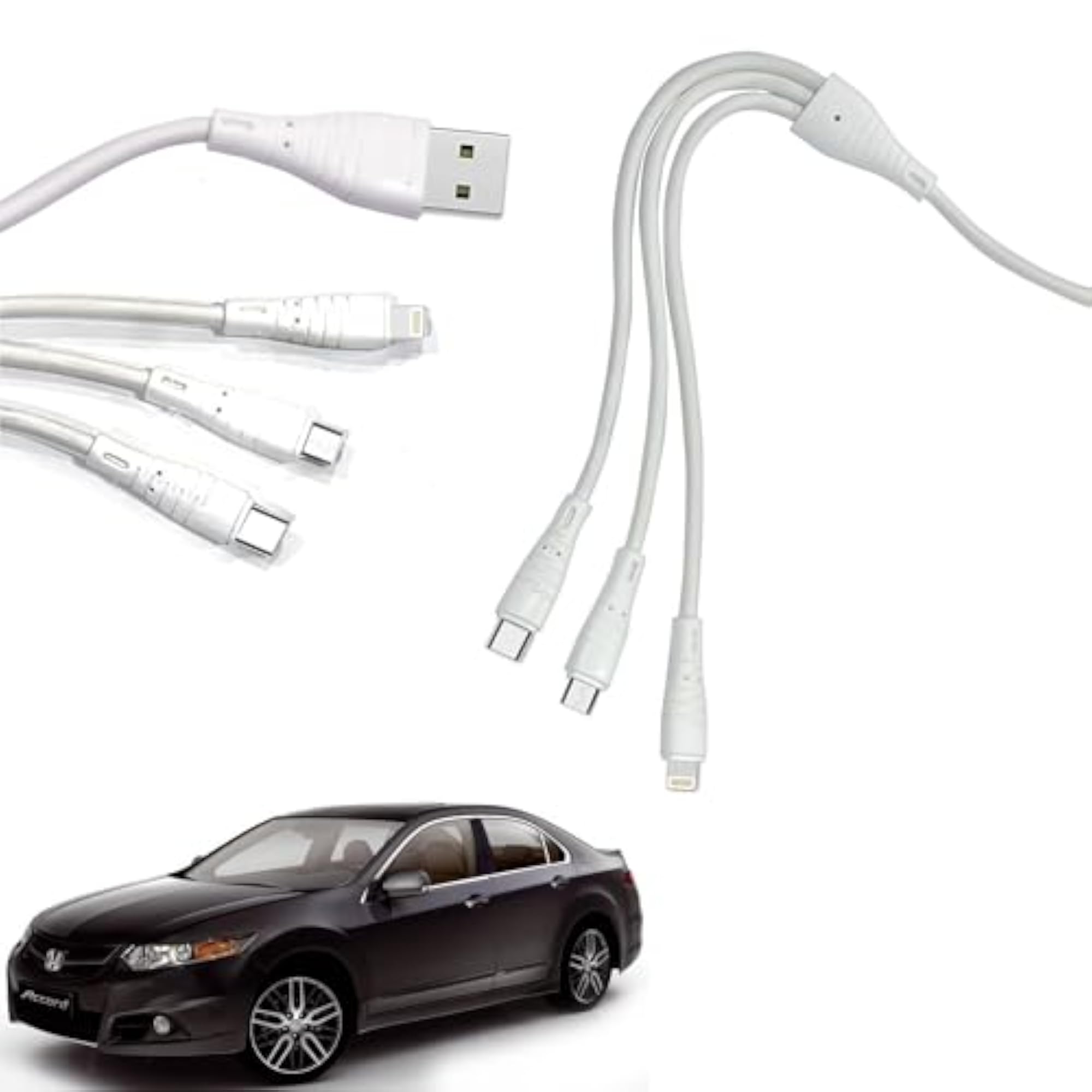 3 in 1 Fast Charging Cable for Micro USB, iPhone & Type C