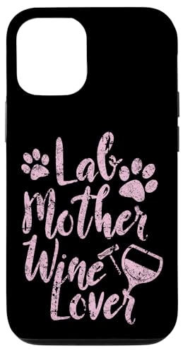 Laboratorio Madre Amante del Vino Cane Mamma Bere Labrador Retriever Custodia per iPhone 12/12 Pro