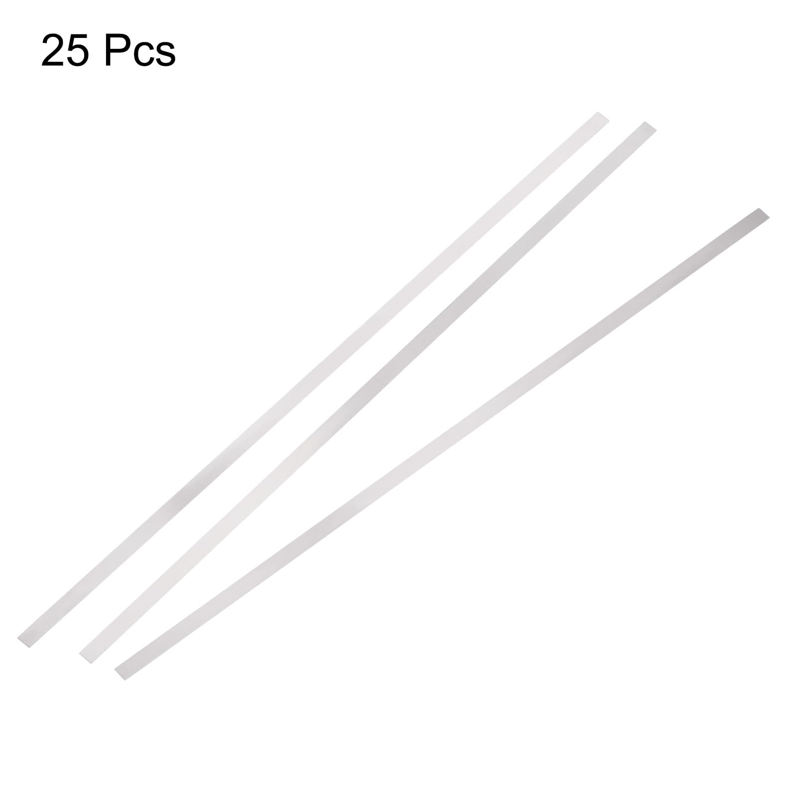 QUARKZMAN Nastro di Nichel Puro 0.1mm x 2mm x 100mm Linguetta per Saldatura Batteria 25 Pezzi