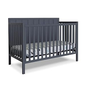 Sorelle Furniture Essex Crib Classic 4-in-1 Convertible Crib, Made of Wood, Non-Toxic Finish, Wooden Baby Bed, Toddler Bed, Child’s Daybed and Full-Size Bed, Nursery Furniture-Midnight Sorelle Furniture Essex Crib Classic 4 in 1 Convertible Crib Made of Wood Non Toxic Finish Wooden Baby Bed Toddler Bed Childs Daybed and Full Size Bed Nursery Furniture Midnight