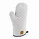 Lacor - 60038 - Backofenhandschuh Milan Kollektion, hitzebeständig, Hängeband, 30cm, Weiß und Blau mit Streifen