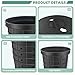 Perforated Sump Pump Basin with Lid, 13 X 11.4 X 15 Inch Heavy-Duty Perforated Sump Pump Bucket with 40 Drainage Holes, Suitable for Yard, Crawl Space, Patio, and Driveway Drainage