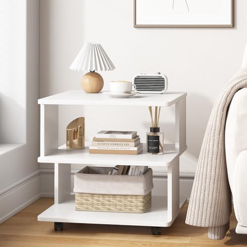 Arbuxzuy Suporte grande para impressora com prateleira de armazenamento, 50 cm L x 50 cm D, mesa de