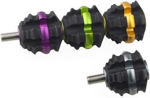 Archery Stabilizer Stackable Bow Stabilizer Ball Reduce Shock Absorber Balance Bar Vibration Damper Silencer for Recurve Compound Bow Hunting Shooting (2, Gray) - Image 7