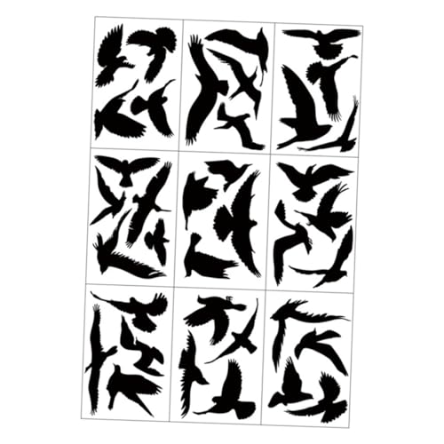 SOLUSTRE 9hojas Pegatina Para Prevenir Colisiones De Aves Diseño De Colibrí Calcomanía Estática Anticolisión Para Ventanas De Casa Puerta o Baño Protección De Vidrio
