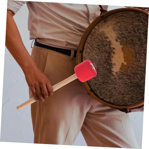 Baquetas de madera antideslizantes con diseño ergonómico para tocar bombos y instrumentos de percusión, mallet para presentaciones atractivas miniatura 6