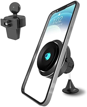 Newzueby Electric Suction Cup Phone Mount for Car – Car Phone Holder Mount, Dashboard and Air Vent– for All Cars, Installs in Minutes – Holds All Phones up to 18lbs– Phone Holder for Car Dashboard