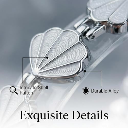 Bracelet iWatch pour femme en acier inoxydable élégant avec motifs cœur - 3