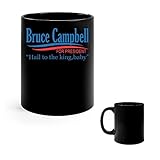 Hail To The King Baby Bruce Campbell For President 11 Oz & 15 Oz Bláck-White Coffee Mug Tea Cup...