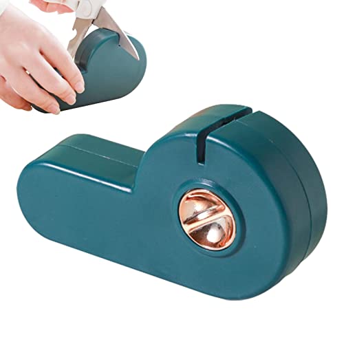 HOMRAA Machete | Piedra afilar Cuchilla giratoria | Hoja Hacha Antideslizante para Herramienta jardín afilador rápido con Base Fija