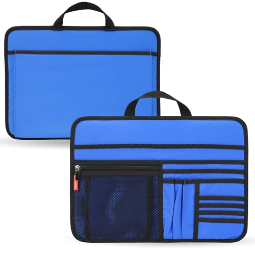 Unisex Bag Briefcase Insert Organizer for Work Office File Document Laptop Storage Organizer (S) (Blue)