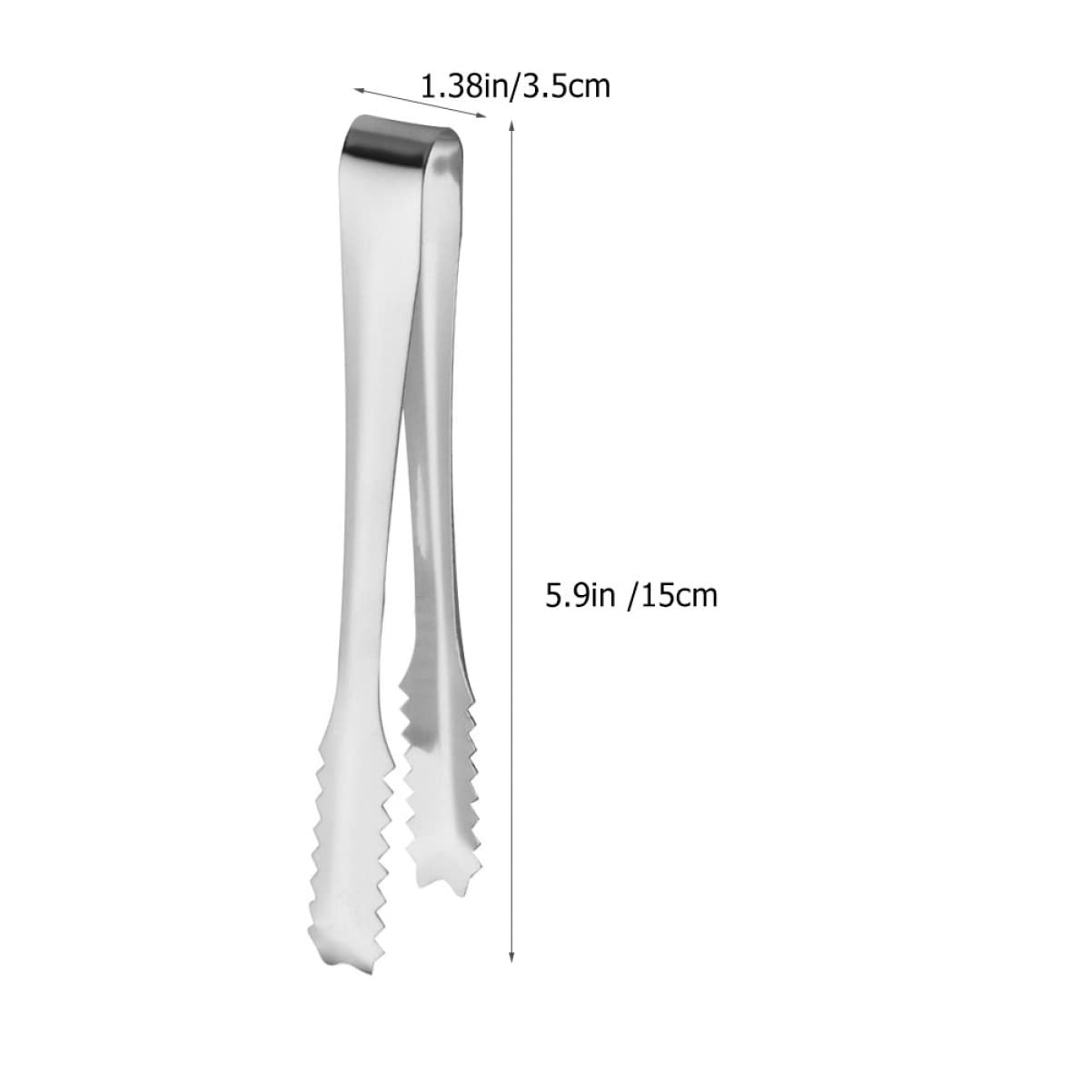 GRIRIW Pcs Ice Cube Tongs Sugar Tongs for Ice Bucket Stainless Steel Versatile for Home Bar