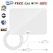 TV Antenna, Reignet 50 to 70 Mile Range Amplified Indoor HDTV Antenna with Detachable Amplifier Signal Booster and 16.5FT Coax Cable - Shiny White