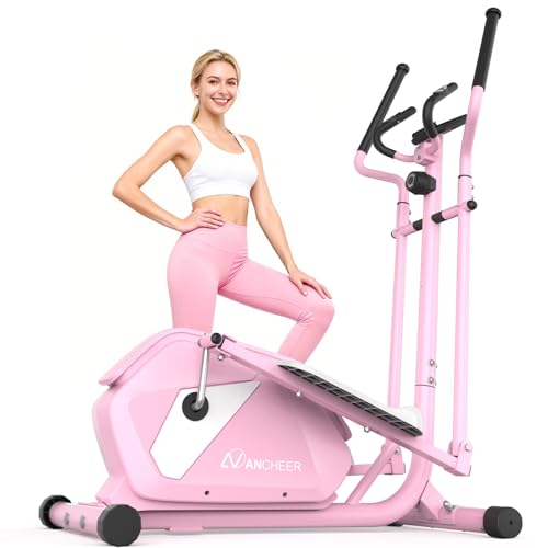 Image of ANCHEER Elliptical Machine for Home, 14-Level Resistance, 15 inch Stride
