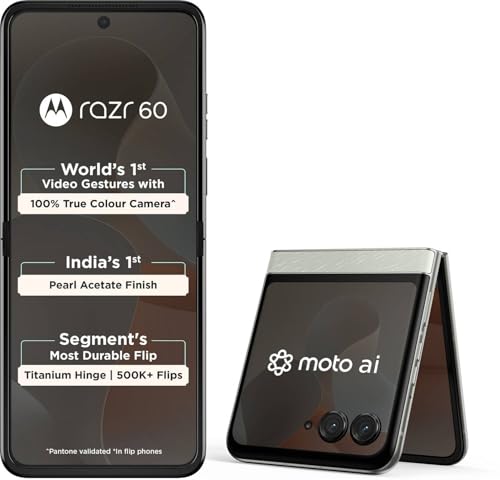Image of Motorola Razr 60 5G (Pantone Lightest Sky, 8GB RAM, 256GB Storage)
