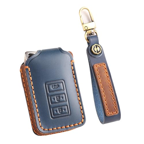 Étui de protection en cuir pour clé Lexus IS GX LX, étui bleu chic