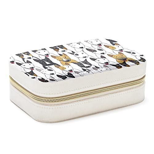 Boîte à bijoux Bull Terrier colorée avec finitions soignées pour femmes - 2