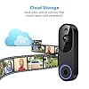 SnapGlow Wireless Video Doorbell Camera, Battery Powered, AI Human and Motion Detection, 2 Way Talk, Night Vision, Cloud Storage, Live View, Indoor/Outdoor Surveillance #5