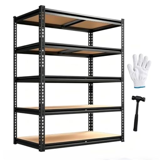 Garage Shelving Units Shelves for Garage Storage Shelf 72" x 36" x 16"in Heavy Duty Shelving Metal Shelf 2000LBS Metal Storage Rack For Garage Basements, Warehouses, Kitchens, and Storage Rooms