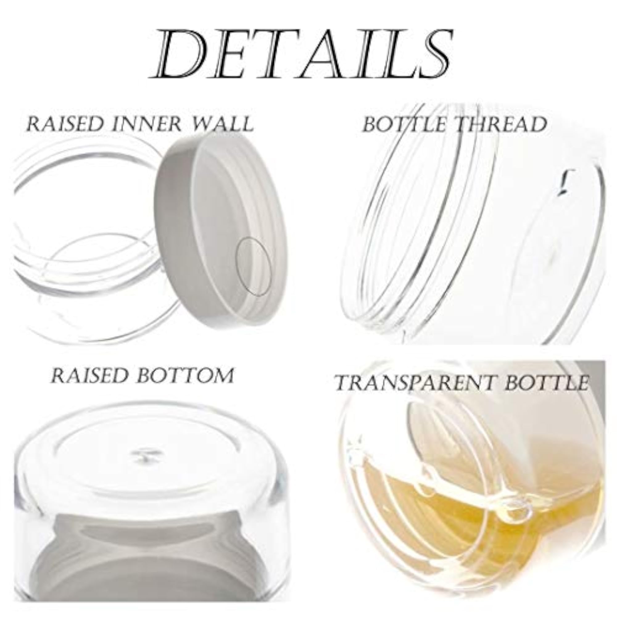 25PCS 5 Gram Cosmetic Sample Jars Set
