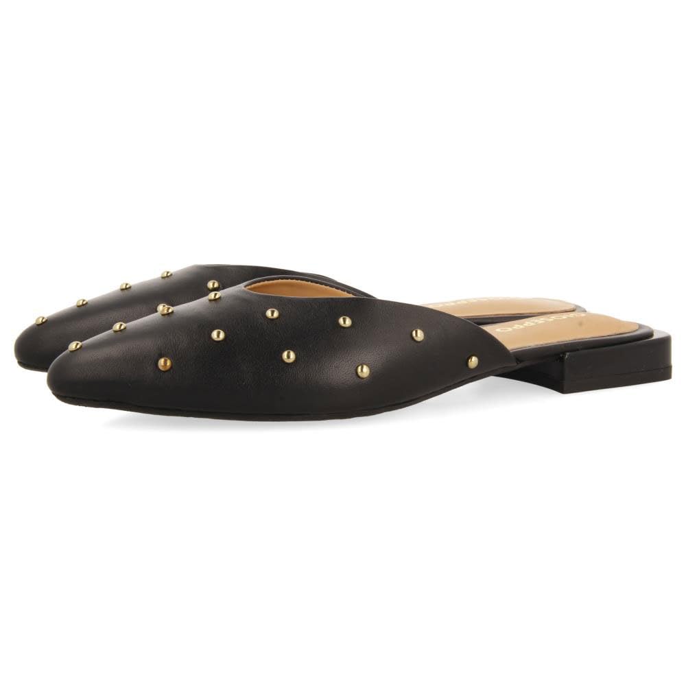 GIOSEPPO Women's Lanark Mary Jane Flat, Black/White, 4 UK