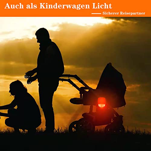 Yarrie LED Licht 4er Set, Helles Licht, Kompakt und Wasserdicht, Langlebiger Akku, LED ist für den Außenbereich geeignet und kann auch als Kinderwagen Licht - Image 6