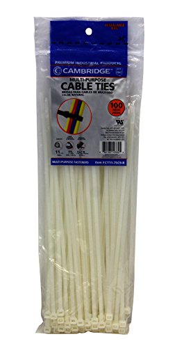 Black Friday - 80% OFF Cambridge Nylon 6/6 UL Listed Cable Ties 11-in 75 Lb Standard Duty Self Locking Natural Zip Ties, 100 Pack, Contractor Quality and Strength One-Day Sale: Up to 50% Off Cambridge Nylon 6/6 UL Listed Cable Ties 11-in 75 Lb Standard Duty Self Locking Natural Zip Ties, 100 Pack, Contractor Quality and Strength
