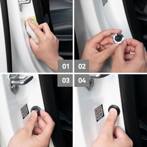 Image of BRAINLE Rubber Shock Absorber for Car Door Protection Guard Pads Stickers For Fronx, Vitara, Brezza, Swift, Baleno, Ertiga, WagonR, Alto, Dzire, XL6, S-Presso, Celerio, Eeco, Ciaz, Ignis, Invicto, SX4