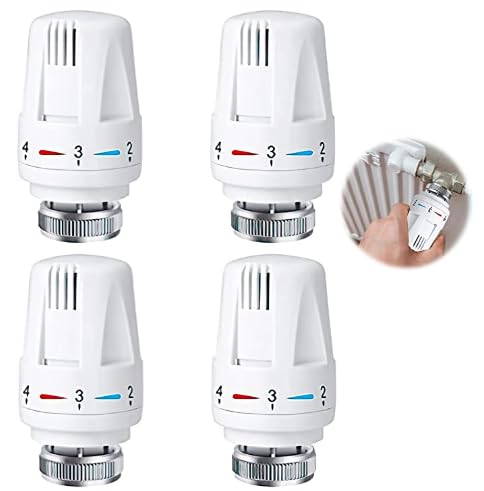 mizikuu 4 pezzi Testa Termostatica, Valvola Termostatiche M30 x...