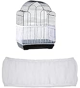 Birdcage Cover, Large Size Universal Parrot Cage Skirt Ventilated Nylon Bird Cage Cover Shell See...