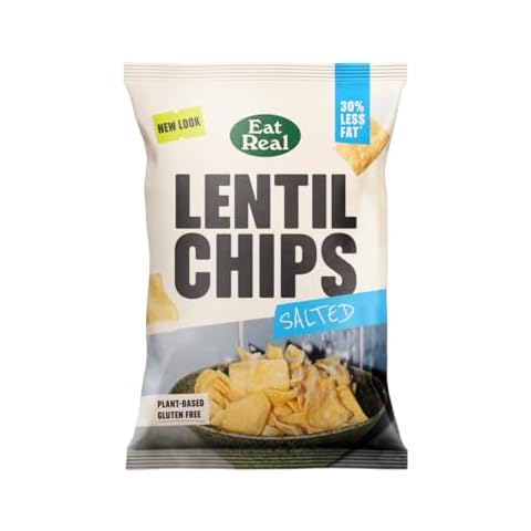 Eat Real Salted Lentil Chips 95g Pack Cover