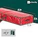 URBUNDY Heavy Duty Wrapping Paper Organizer Storage Bag Red - Christmas Storage Organizer For Wrapping Paper And Gift Bag Storage - Wrappings Papers Storages Container - Holiday Christmas Decorations