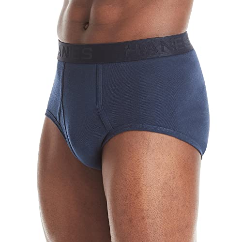 Hanes Ultimate Men's Ultimate Tagless Briefs With Comfortflex Waistband-Multiple Packs And Colors, 7 Pack Blue Assorted, Medium #TOP3