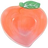 VOSAREA 5 Inches Decorative Half Peach Serving Fruit Salad Dessert Dish Bowl for Dipping Sauce Snacks Home Decor Meal Garnishing Fruit Vegetable Home Decor