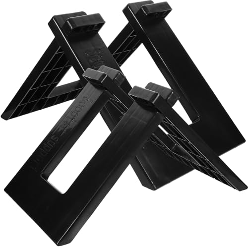 DOITOOL 2個 用バランス取れたスクータースタンド プラスチック製 軽量で頑丈 取り外し可能 自転車用駐車ラック 転倒防止 屋内外対応